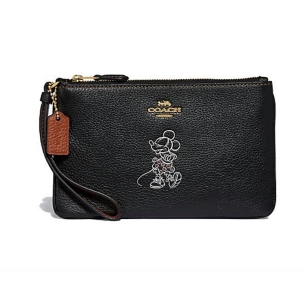 Coach "LE" Minnie Mouse Motif Black Wrislet-NWT